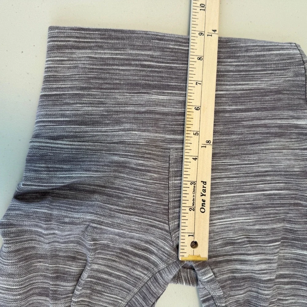 Lululemon Leggings SZ 4 Space Dye High Rise Yoga Athleisure Gorpcore Purple Grey